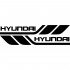 Набор виниловых наклеек на борт автомобиля - Hyundai (2 шт)