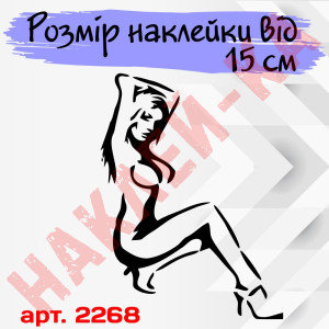 Вінілова наклейка на автомобіль - Дівчина | Girl v5