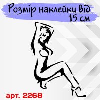 Вінілова наклейка на автомобіль - Дівчина | Girl v5