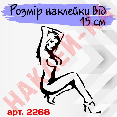 Вінілова наклейка на автомобіль - Дівчина | Girl v5