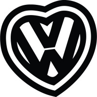 Виниловая наклейка на автомобиль - Сердце Volkswagen