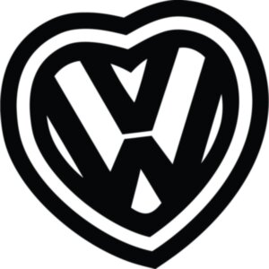 Вінілова наклейка на автомобіль - Серце Volkswagen