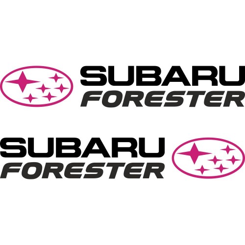 Набір наклейок на дзеркала авто - Subaru Forester (2шт)