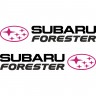Набір наклейок на дзеркала авто - Subaru Forester (2шт)