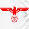 Вінілова наклейка на автомобіль - Орел Герб України УНР (Тризуб)