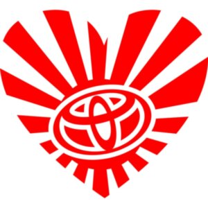 Вінілова наклейка на автомобіль - JDM Серце Toyota