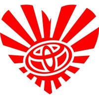 Виниловая наклейка на автомобиль - JDM Сердце Toyota