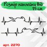 Набор виниловых наклеек на мотоцикл - Мото пульс (2шт) Набор виниловых наклеек на мотоцикл - Мото пульс (2шт)