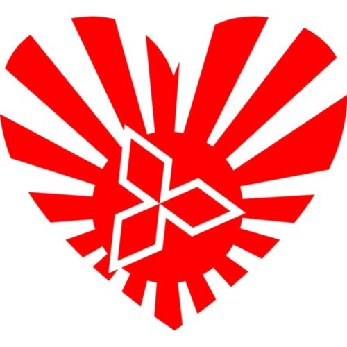 Вінілова наклейка на автомобіль - JDM Серце Mitsubishi