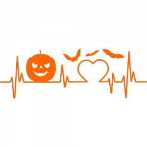 Вінілова наклейка - Halloween пульс