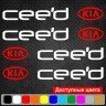 Набір вінілових наклейок на ручки авто - KIA Ceed (4 шт.) Набір вінілових наклейок на ручки авто - KIA Ceed (4 шт.)
