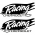 Набір наклейок на дзеркала авто - Chevrolet Racing (2шт) Набір наклейок на дзеркала авто - Chevrolet Racing (2шт)