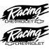 Набір наклейок на дзеркала авто - Chevrolet Racing (2шт)
