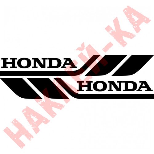 Набор виниловых наклеек на борт автомобиля - Honda (2 шт)