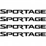 Набір вінілових наклейок на ручки авто - KIA Sportage (4 шт.) Набір вінілових наклейок на ручки авто - KIA Sportage (4 шт.)