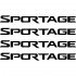 Набір вінілових наклейок на ручки авто - KIA Sportage (4 шт.) Набір вінілових наклейок на ручки авто - KIA Sportage (4 шт.)