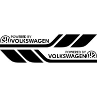 Набор виниловых наклеек на борт автомобиля - Volkswagen v2 (2 шт)