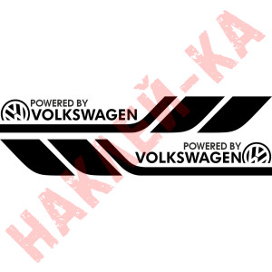 Набір вінілових наклейок на борт автомобіля - Volkswagen v2 (2 шт)