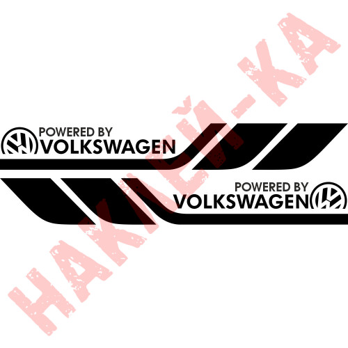 Набір вінілових наклейок на борт автомобіля - Volkswagen v2 (2 шт)