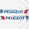 Набір вінілових наклейок на борт автомобіля - Peugeot (2 шт) v2