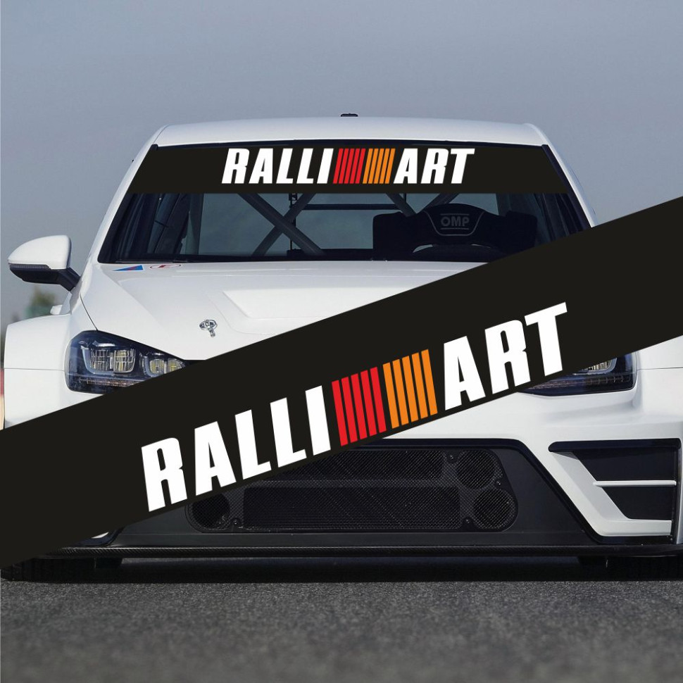 Сонцезахисна наклейка на лобове скло автомобіля - Ralli Art Mitsubishi v2 Сонцезахисна наклейка на лобове скло автомобіля - Ralli Art Mitsubishi v2