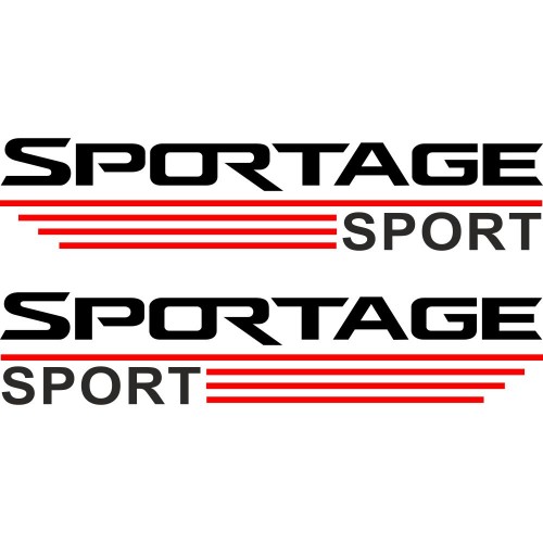 Набір наклейок на дзеркала авто - KIA Sportage Sport (2шт)