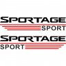 Набір наклейок на дзеркала авто - KIA Sportage Sport (2шт)