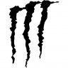 Вінілова наклейка на автомобіль - Подряпини Monster Energy v2 Вінілова наклейка на автомобіль - Подряпини Monster Energy v2
