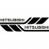 Набор виниловых наклеек на борт автомобиля - Mitsubishi (2 шт) Набор виниловых наклеек на борт автомобиля - Mitsubishi (2 шт)
