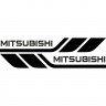 Набор виниловых наклеек на борт автомобиля - Mitsubishi (2 шт) Набор виниловых наклеек на борт автомобиля - Mitsubishi (2 шт)