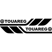 Набор виниловых наклеек на борт автомобиля - Volkswagen Touareg (2 шт)