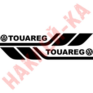 Набір вінілових наклейок на борт автомобіля - Volkswagen Touareg (2 шт)