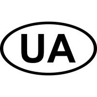 Вінілова наклейка на автомобіль - Знак UA (Без фону)