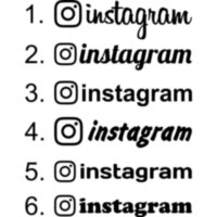 Вінілова наклейка - Instagram, Інстаграм
