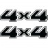 Набір вінілових наклейок на автомобіль - 4x4 v13 (2шт)