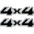 Набір вінілових наклейок на автомобіль - 4x4 v13 (2шт) Набір вінілових наклейок на автомобіль - 4x4 v13 (2шт)