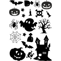 Набір вінілових наклейок - Halloween /Хеллоуїн v2