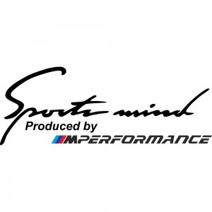Вінілова наклейка на автомобіль - Sports mind M Performance v2