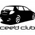 Вінілова наклейка на автомобіль - Kia Ceed Club v3 Вінілова наклейка на автомобіль - Kia Ceed Club v3
