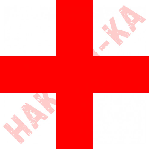 Вінілова наклейка на автомобіль - Хрест ЗСУ (медичний)
