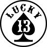 Виниловая наклейка на автомобиль - LUCKY 13