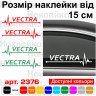 Набор виниловых наклеек на автомобиль - Opel Vectra Пульс (2шт.)