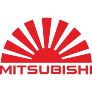 JDM наклейка на автомобіль - Японський прапор Mitsubishi