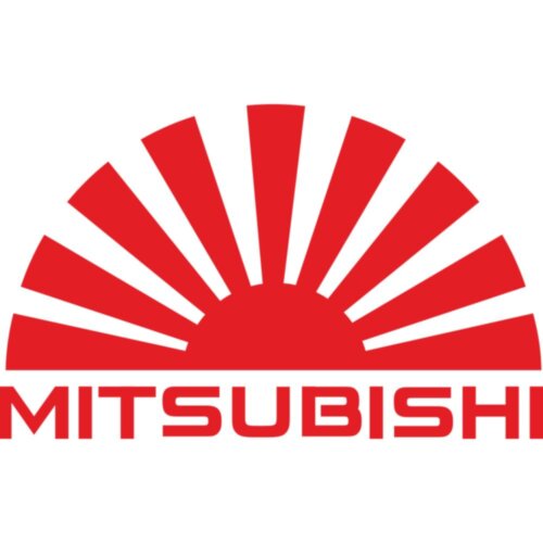 JDM наклейка на автомобіль - Японський прапор Mitsubishi
