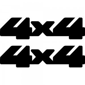 Набір вінілових наклейок на автомобіль - 4x4 v14 (2шт)