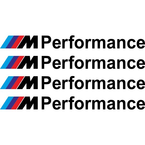 Набір вінілових наклейок на ручки авто - BMW M Performance (4 шт.)