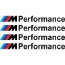 Набір вінілових наклейок на ручки авто - BMW M Performance (4 шт.) Набір вінілових наклейок на ручки авто - BMW M Performance (4 шт.)