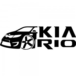 Вінілова наклейка на автомобіль - Kia Rio v2