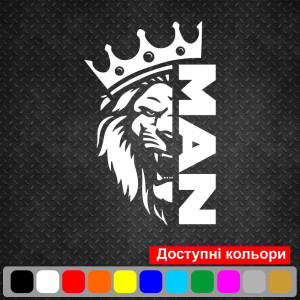 Вінілова наклейка на автомобіль - Лев MAN