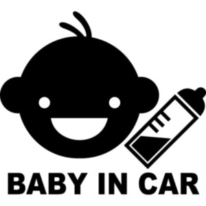 Виниловая наклейка на автомобиль - Baby in Car v8